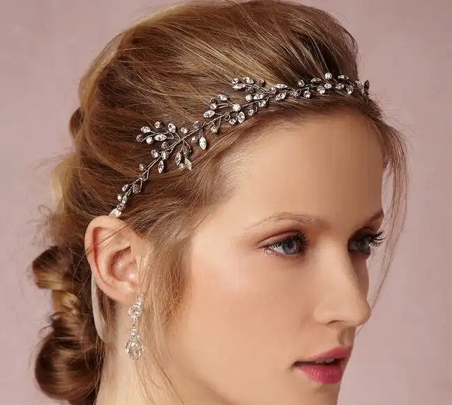 Slbridal Krasivaya Ruchnaya Rabota Provodnye Strazy Kristall Svadebnye Volosy Povyazka Dlya Volos Svadebnye Aksessuary Dlya Volos Dlya Podruzhek Nevesty Dlya Zhenshin Povyazka Na Golovu Iz Perev Shetka Dlya Volos Dlya Chernokozhih Muzhchintest Volos