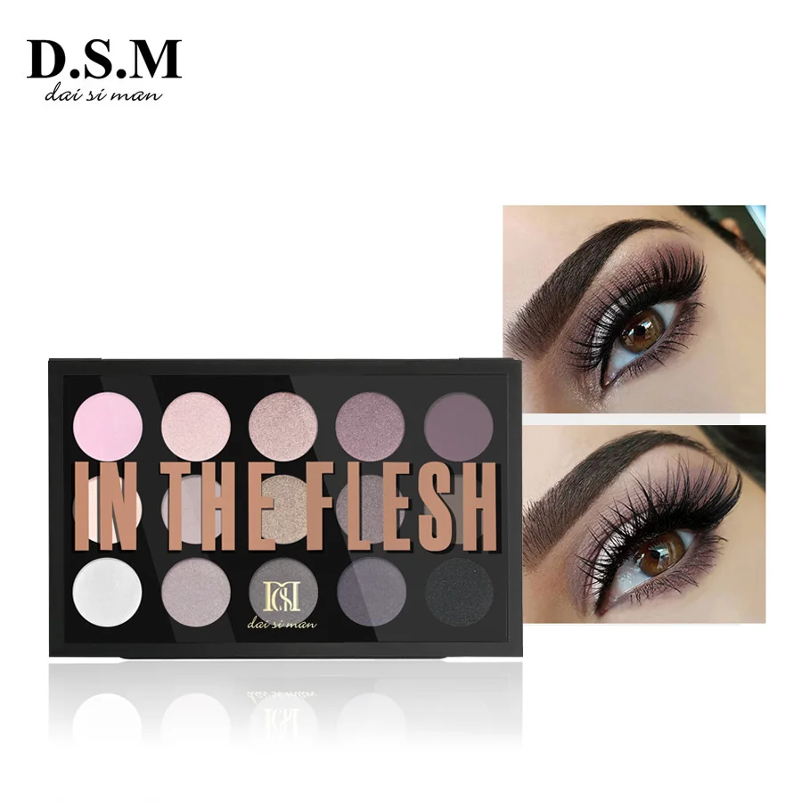 D.S.M Professional Eye Shadow 15 Colors Neutral Shades Multiple Looks Full-sized Shadows Cosmetics Makeup Eyeshadow Palettes D.S.M Professional Eye Shadow 15 Colors Neutral Shades Multiple Looks Full-sized Shadows Cosmetics Makeup Eyeshadow Palettes
