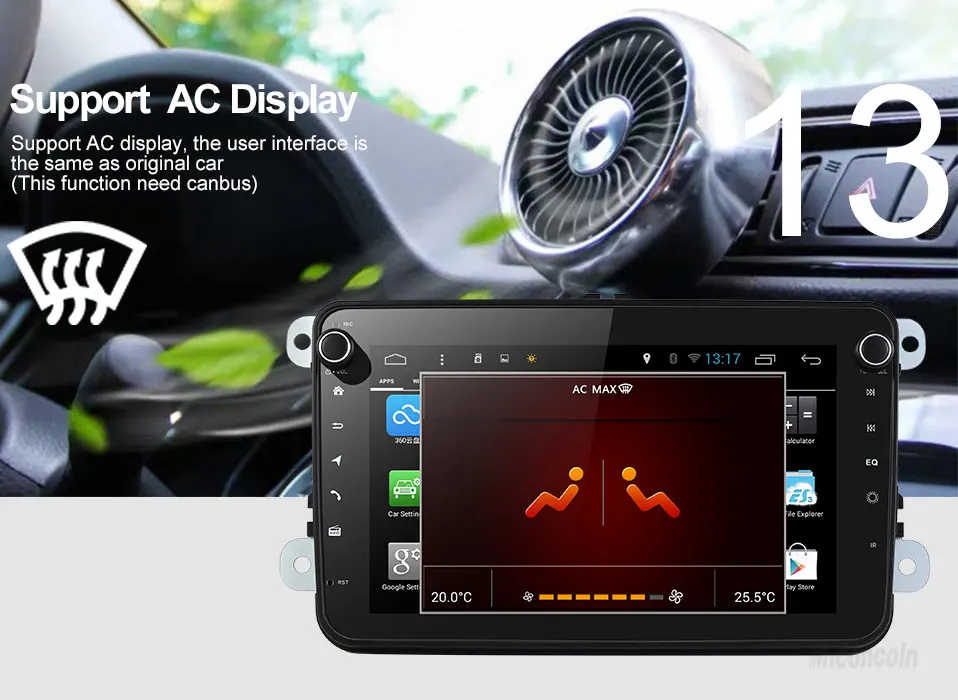 Discount 2 DIN CDZ8060 2G android 8.1 car dvd player for VW polo golf passat tiguan skoda yeti superb rapid gps 2 din 14