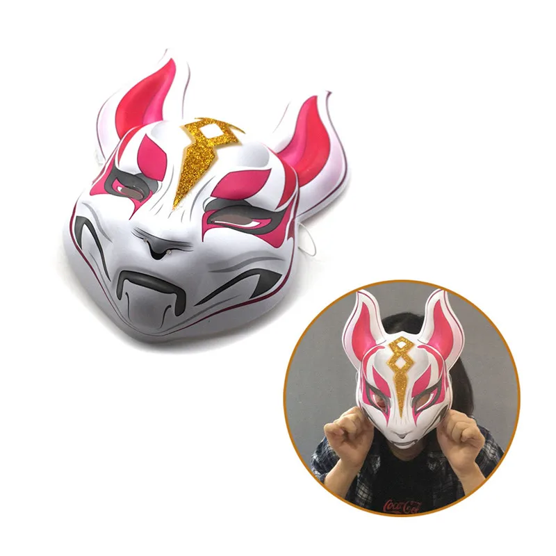 Игра Drift косплей маска для лица лиса kitsune животное полная голова взрослых унисекс Маскарад шлемы реквизит вечерние Хэллоуин нарядное платье