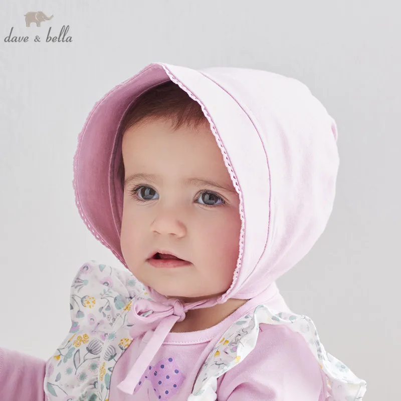 DBH10041 dave bella весенне осенняя однотонная шапка для маленьких девочек новорожденных