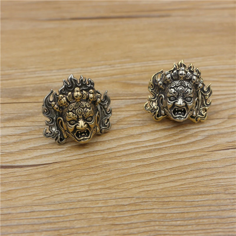 

DIY angry general design solid brass material screws rivet button DIY leather wallet caibu metal hardware accessories