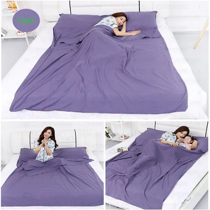 

Camping travel sleeping bag liner adult cotton ultra light envelope portable indoor hotel hotel dirty dirty sleeping bag