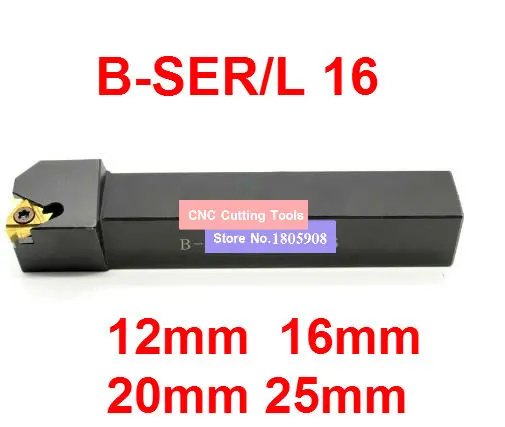 

1PCS B-SER1212H16 B-SER1616H16 B-SER2020K16 B-SER2525M16 B-SEL1212H16 B-SEL1616H16 B-SEL2020K16 CNC External thread lathe tool
