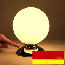 Современный краткое стеклянный шарик, настольная лампа детская кровать лампы EMS