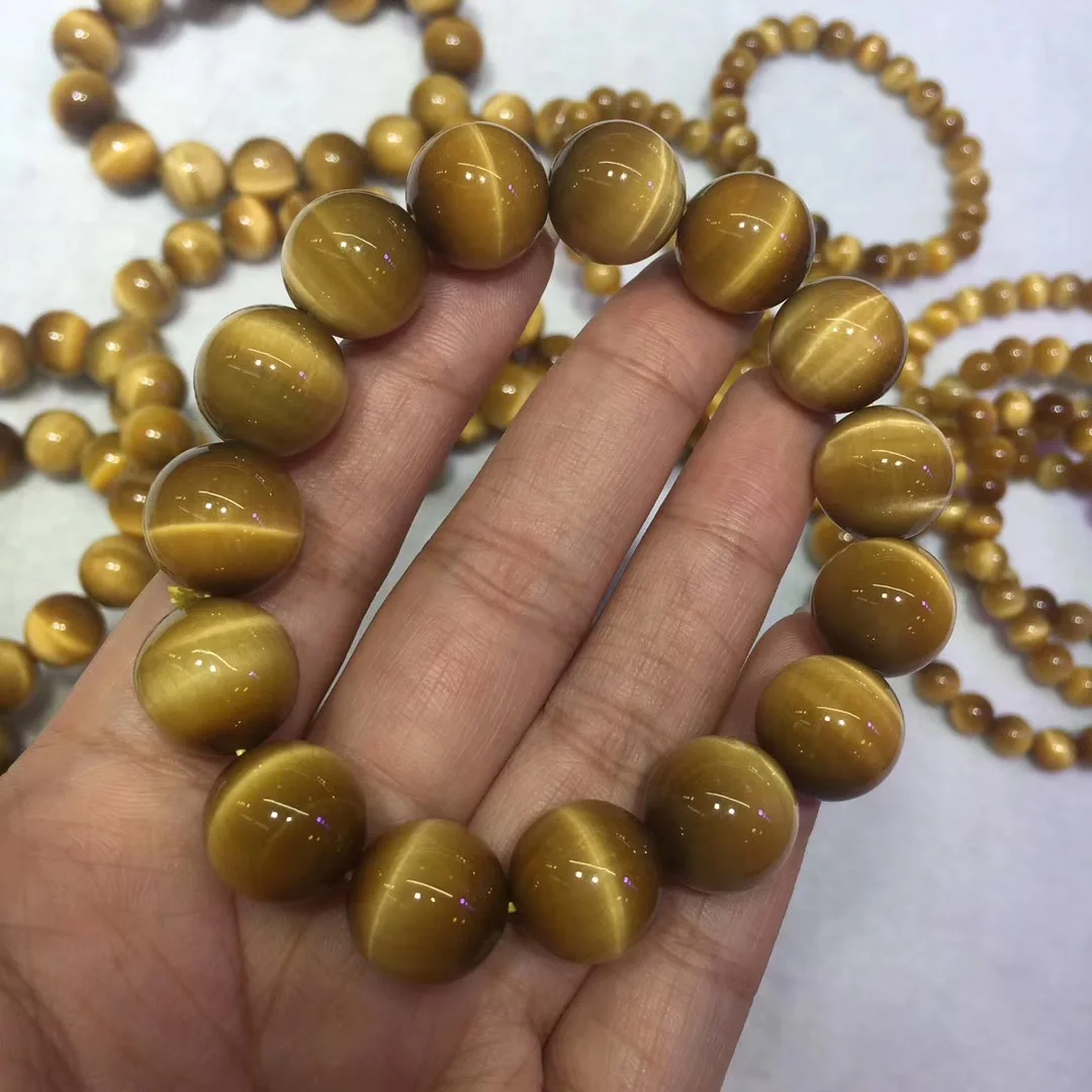 AAA grade golden tiger eye bracelet natural stone jewelry bracelet for man for gift wholesale