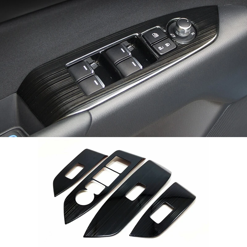 

Stainless steel for Mazda CX-5 Accessories 2017 Door Window glass Lift Control Switch Panel Cover Trim Car Styling