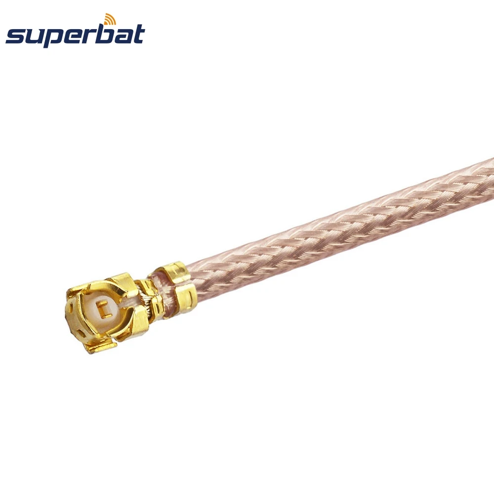 Superbat MMCX Male Right Angle RF Coaxial Cable RG178 20cm for Mini-PCI Components Wireless
