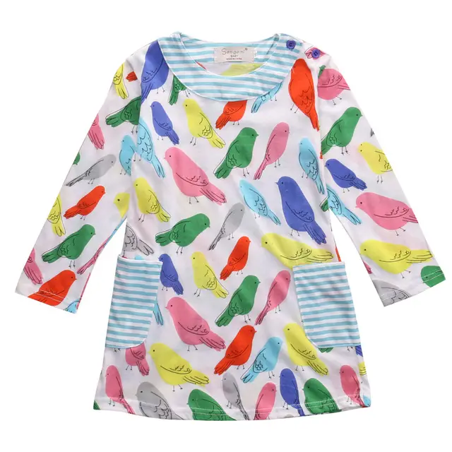 infant toddler kids child baby girls long sleeve animal flower print animal flower size
