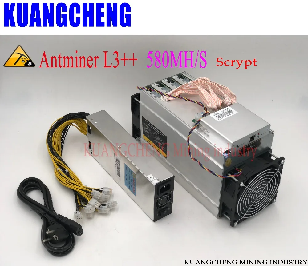 

KUANGCHENG ANTMINER L3 Mute Low power LTC 250M scrypt miner Asic miner LTC Mining Machine 425W Office school miner