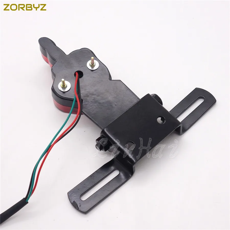 Zorbyz мотоциклетные средний палец светодиодные задние лицензии тормозной фонарь лампа для Harley Bobber Chopper