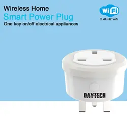 DAYTECH умный дом Wi-Fi разъем Mini Smart Мощность Plug приложение Управление синхронизации выход для Alexa/Google помощник/ITFFF великобритания Plug