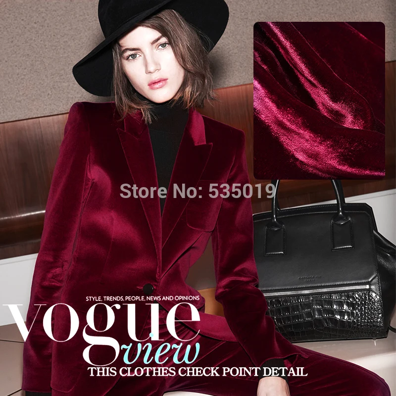 

Red Elegant and elegant retro senior silk georgette velvet dress fabric soft cloth silk cotton fabric 22mm 115cm silk fabric