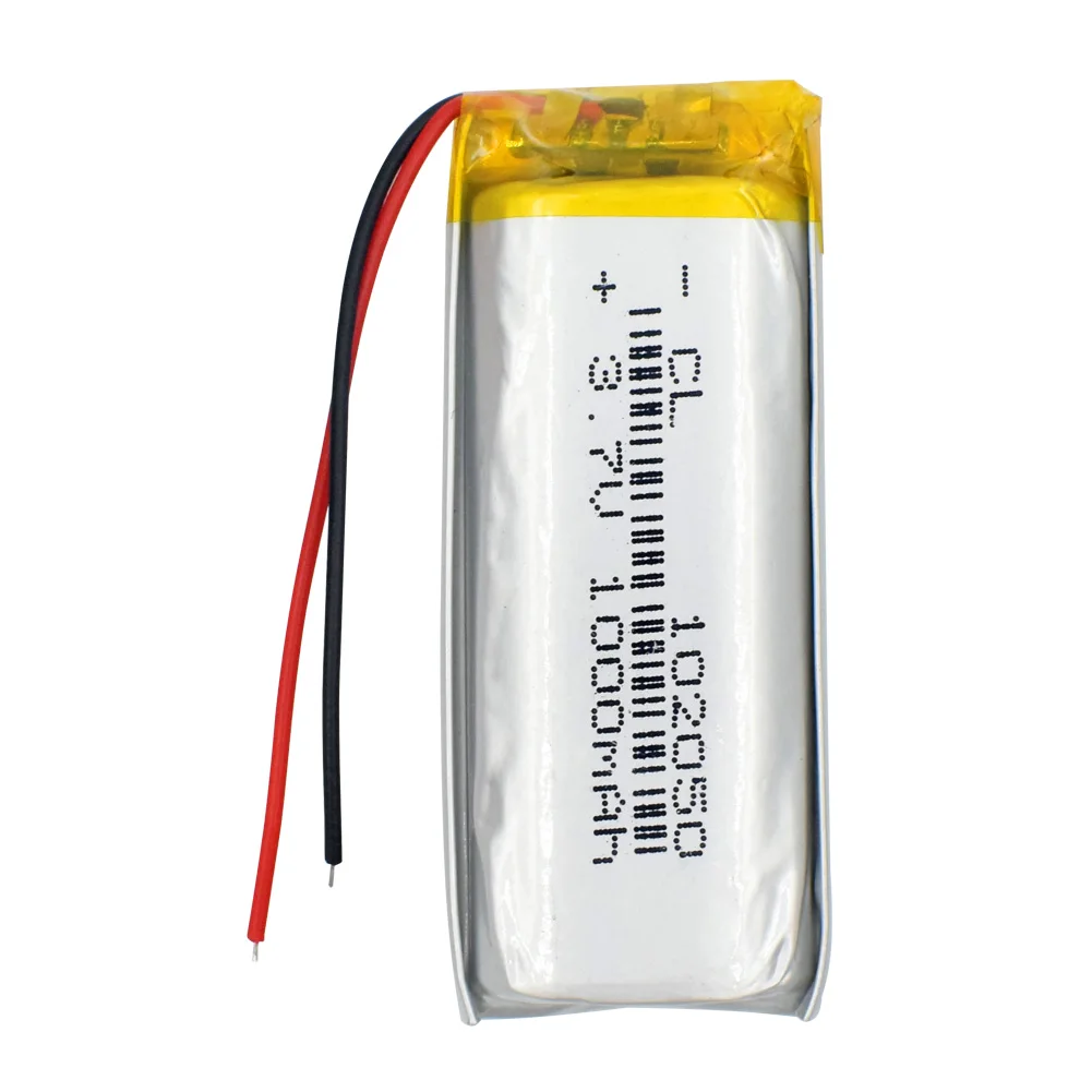 3 7 V 1000mAh литий полимерный аккумулятор 102050 ионный Lipo для Bluetooth динамика GPS PDA POS