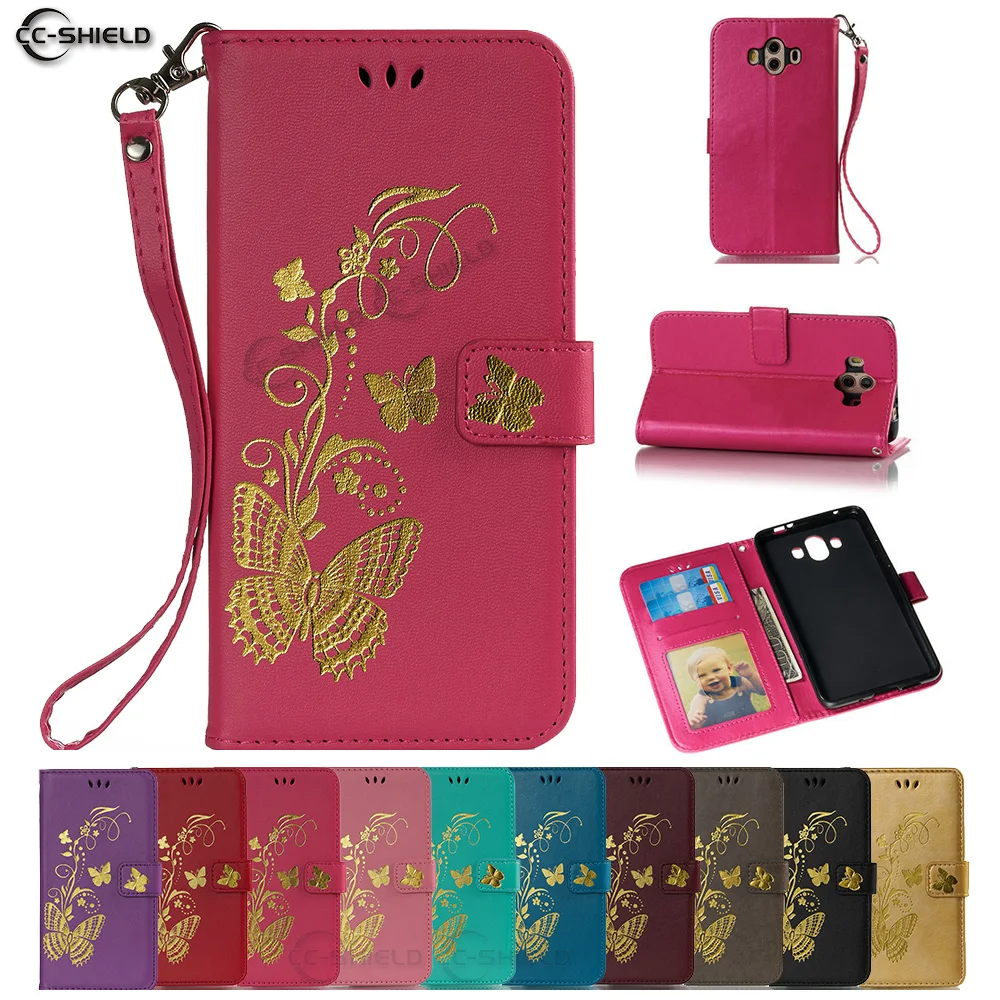 

Flip Case for Huawei Mate 10 ALP-L09 ALP-L29 ALP-AL00 Butterfly Phone Leather Cover for Huawei Mate10 ALP L09 L29 AL00 Case Bag