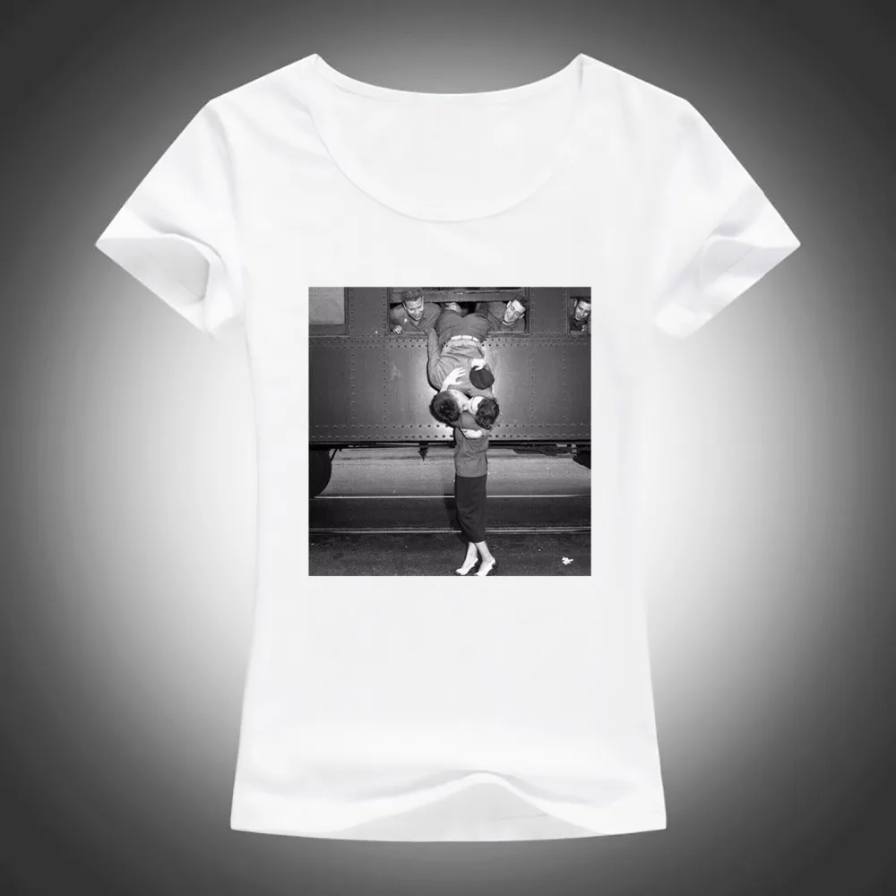 

New Summer Tops Fanny I kiss you goodbye T Shirt Women Clothing Fashion Six T-shirt Women