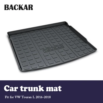 

Backar Car Cargo Rear Trunk Mat Styling Boot Liner Tray Waterproof Anti-slip Mat For VW Touran L 2016 2017 2018 Accessories