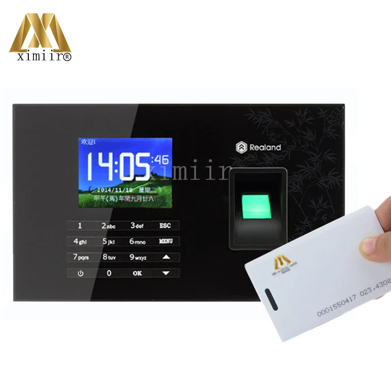 

Economical 32bit CPU A-C051 fingerprint & password & RFID card time attendance time clock recorder with USB,TCP/IP communication