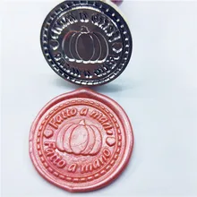 Настройка латунная печать DIY Тыква набор в подарочной коробке именной, буква Имя/уплотнение воск/Свадебный Воск печать на заказ приглашение штамп