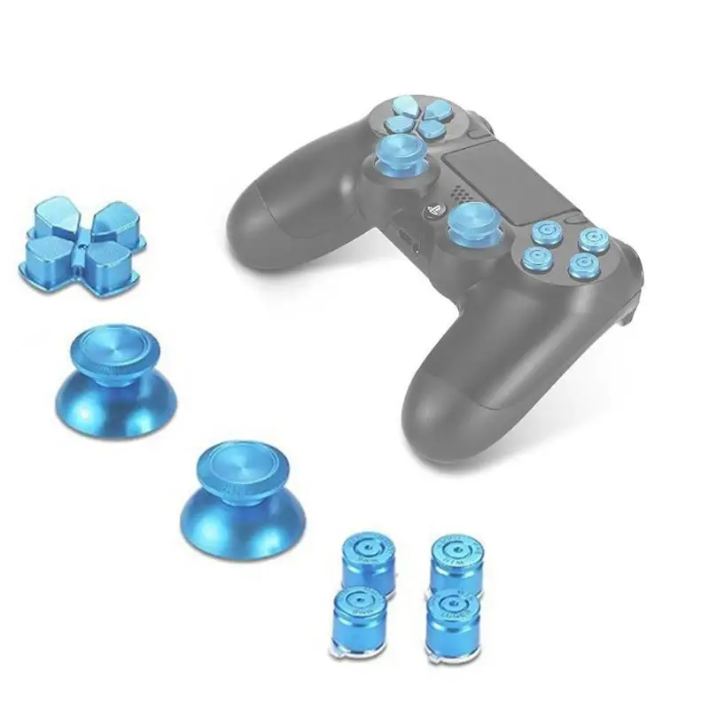 

7-piece Set Thumb Stick Bullet Cap Buttons Kits for PS4 Xbox One Game Grips Rocker Buttons Cross Button for Xbox One Game Handle