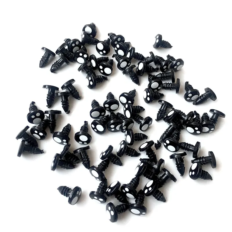 100pcs 8mm 10mm 12mm 14mm Doll Eyes Cartoon Safety Eyes for Teddy Bear Stuffed Toys for Plush Doll Amigurumi Accessories Toys 5