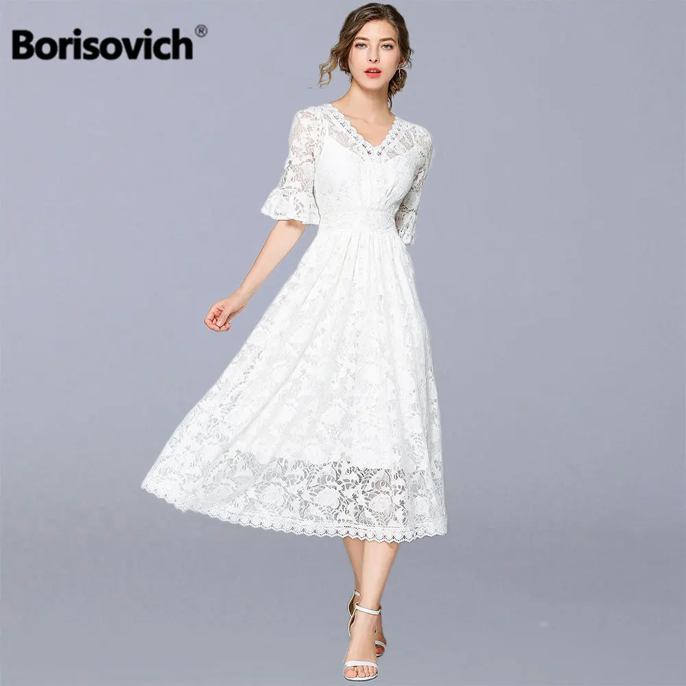 Кружевное Длинное Платье Белое Винтаж Купить