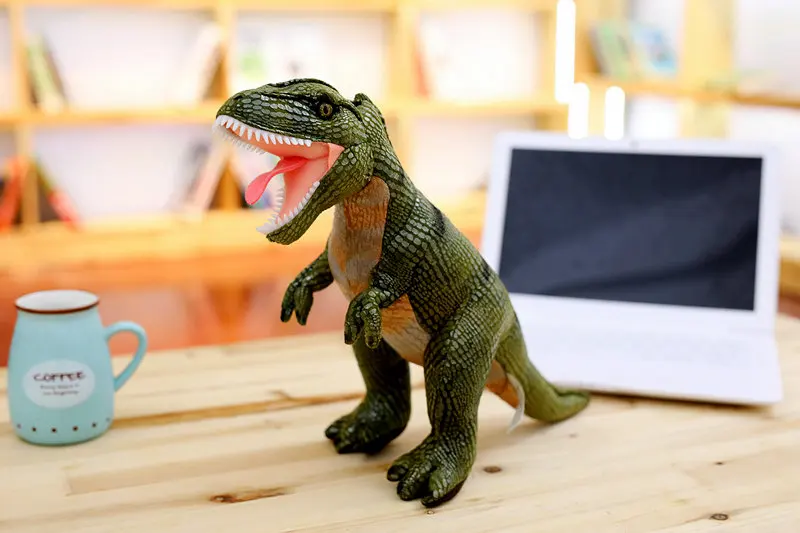 30 см плюшевые игрушки, динозавр жизни как T-Rex Triceratops плюшевые куклы Моделирование Мягкое Животное игрушки для детей мальчиков подарок - Цвет: A