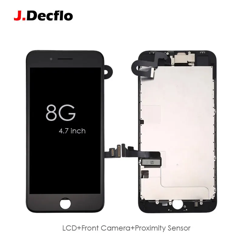 

Full Assembly LCD Touch Screen Digitizer Display For iPhone 8+Front Camera and Proximity Sensor+Ear Speaker+No Home Button
