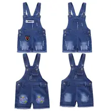 Jardineira Infantil Menino, г., джинсы, комбинезоны летние модные детские шорты на подтяжках Детский комбинезон для мальчиков от 1 до 4 лет