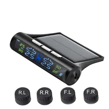 Цветной экран TPMS автомобильный универсальный монитор для шин Солнечный беспроводной датчик давления в шинах Автомобильный датчик для шин