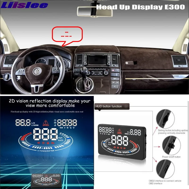 

Liislee For Volkswagen Transporter T5 - Car security Projection to windshield HUD head up display screen projector