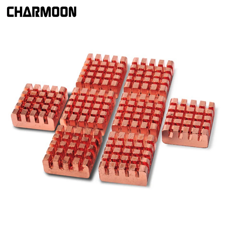 

8pcs/set Cooling Copper Heatsink for Raspberry Pi Computer VGA RAM Cooling Heatsinks Cooler