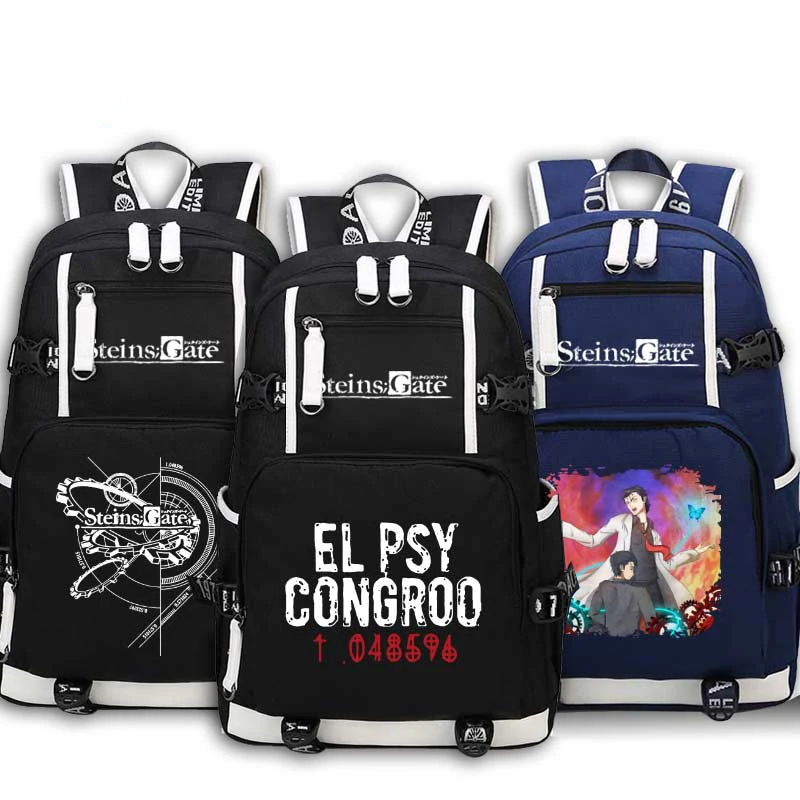 Steins Gate Rugzak Anime Makise Kurisu Cosplay Nylon Schooltas Reistassen Steins Gate Rugzak Anime Makise Kurisu Cosplay Nylon Schooltas Reistassen