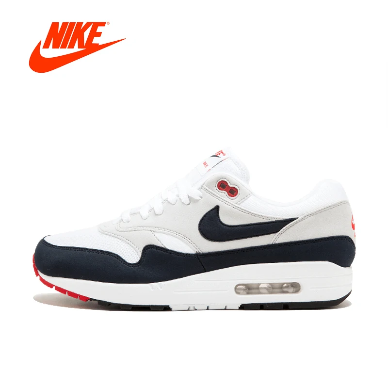 

Nike Original AIR MAX 1 ANNIVERSARY Mens Running Shoes New Arrival Authentic Nike Sneakers Sport Outdoor 908375-104