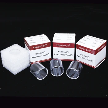 

1pcs Original VapeSoon Glass Tube For Mini Merlin RTA Atomizer 24MM Clear Glass Tube