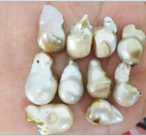 

Hot sell ->@@ WHOLESALE LOTS 10PCS 21X13X11MM SOUTH SEA GOLD LAVENDER NUCLEAR LOOSE PEARL -Top quality free shipping