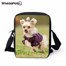 Whosepet Yorkshire mensajero Bolsas pequeño Perros impresión hombro caliente kawaii mini crossbody para Niñas señora Bolsos Mujer