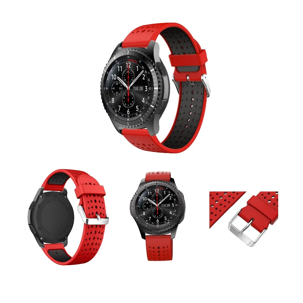 Силиконовый ремешок для Xiaomi Huami Amazfit Stratos Pace 2 2 S, спортивные Смарт-часы, сменный резиновый браслет, ремешок 22 мм