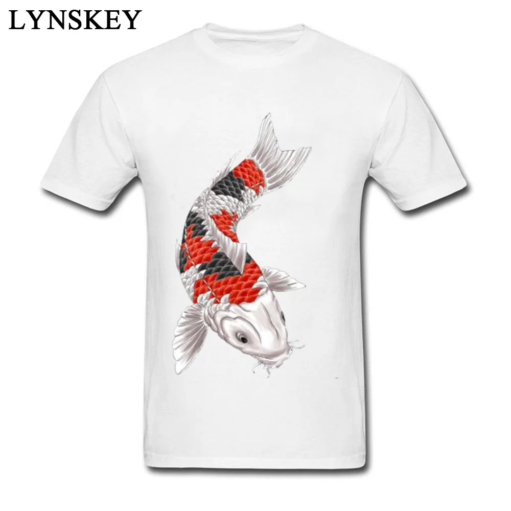 Special Design Summer/Fall 4-2-fish-tattoos-picture Short Sleeve T Shirts 100% Cotton Crew Neck Men's Tops Shirt Print Sweatshirts 4-2-fish-tattoos-picture white