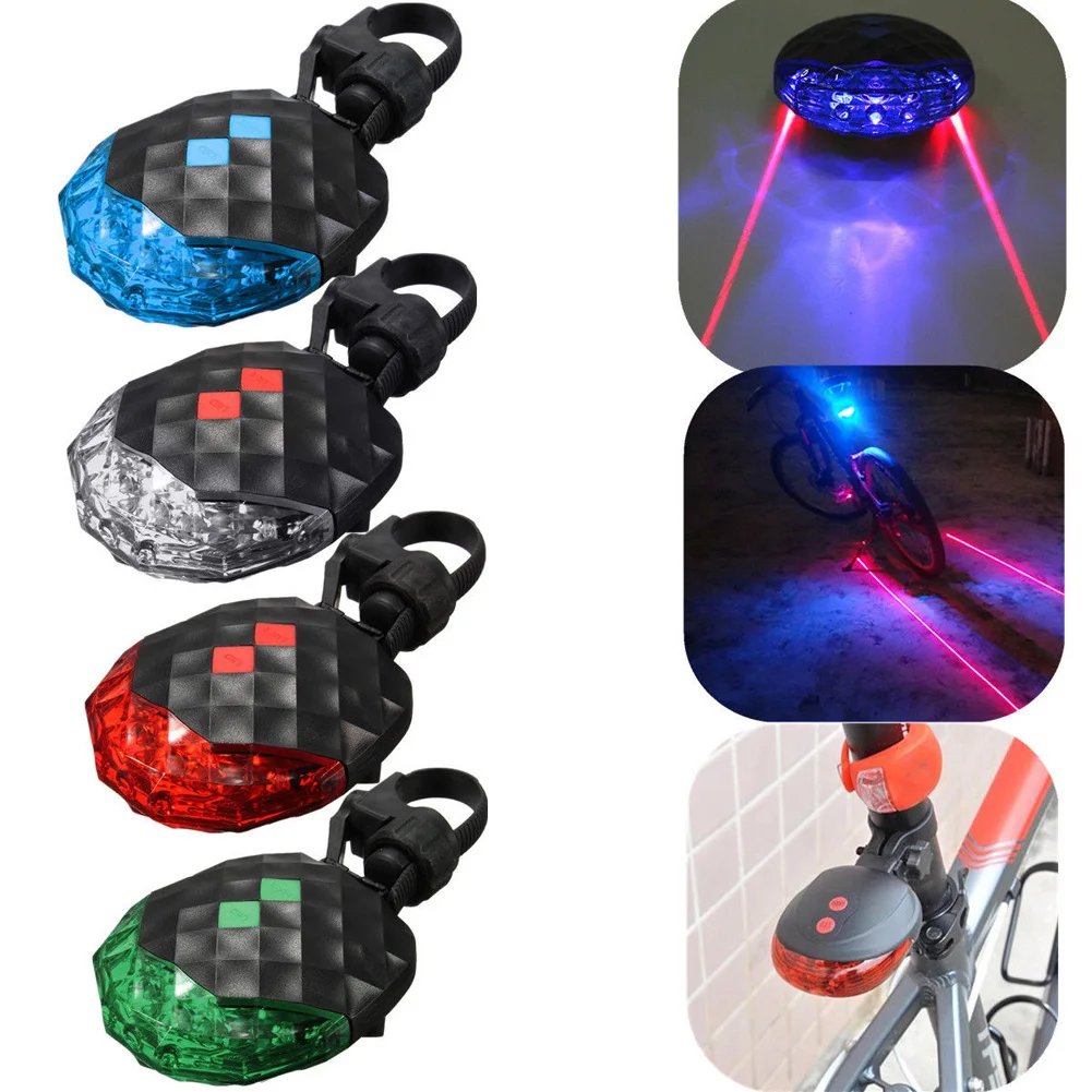 Buy 5LED 2 Laser Bike Light 7 Flash Mode Safety