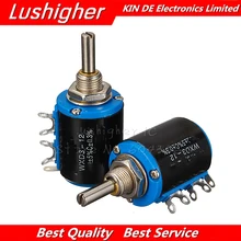 2 pces 10k ohm WXD3-12 1w WXD3-12-1W 5 anel multi-círculo precisão fio-ferida potenciômetro