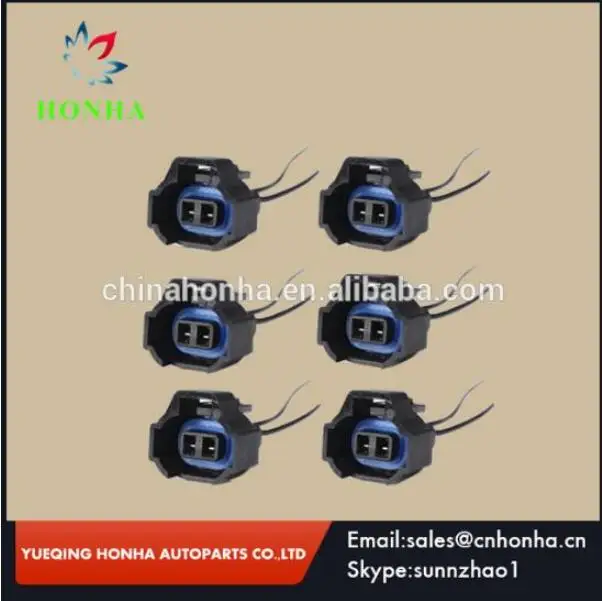 

freeshipping 20sets 2 Pin Female Wire Harness Fuel Injector Nozzle Connector Electrical Plug Clip Pigtail Waterproof