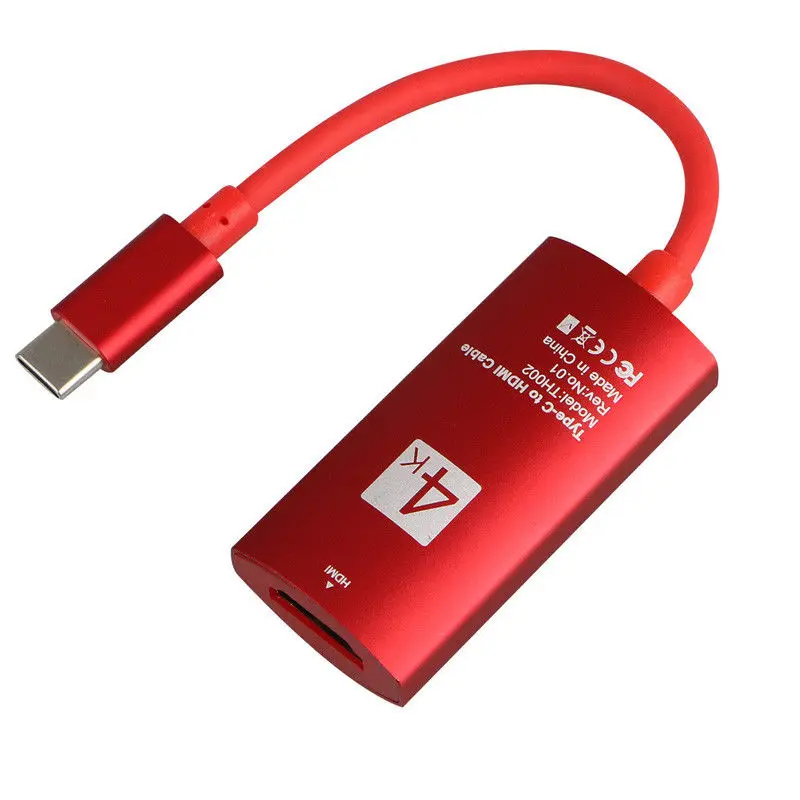 

New USB-C Type-C to 4K HDMI HDTV Adapter Cable For Samsung S9 Note 8 Macbook Pro DOM668