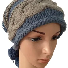 BomHCS модная зимняя теплая шерстяная шапка ручной работы вязаная шапочка Cap110