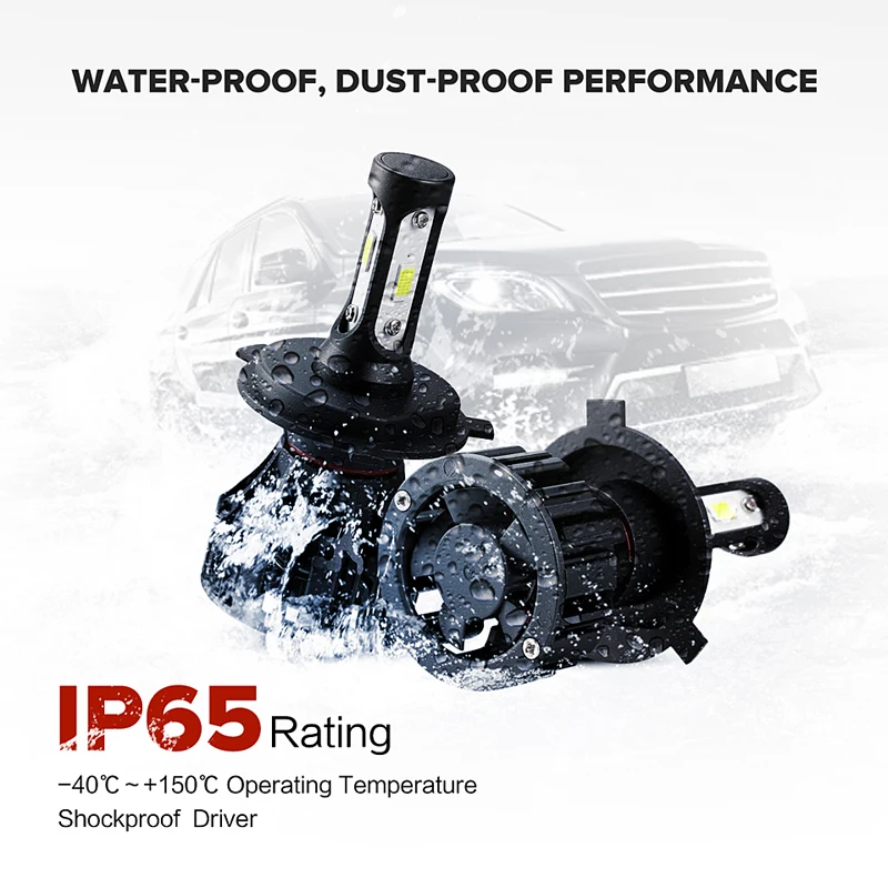 Oslamp T5 72W H4 Led Headlight for Car 6500K White COB Chips All-in-one LED H7 Car Lights with Cooling Fan 12V H11 9005 9006 HB4 Oslamp T5 72W H4 Led Headlight for Car 6500K White COB Chips All-in-one LED H7 Car Lights with Cooling Fan 12V H11 9005 9006 HB4