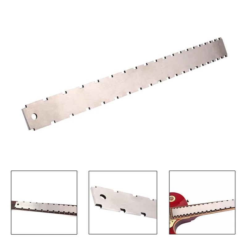 

Strong Neck Notched Straight Edge Dual Scale Stainless Steel Guitar Ruler Measuring Fretboard And Frets Tool For Luthiers