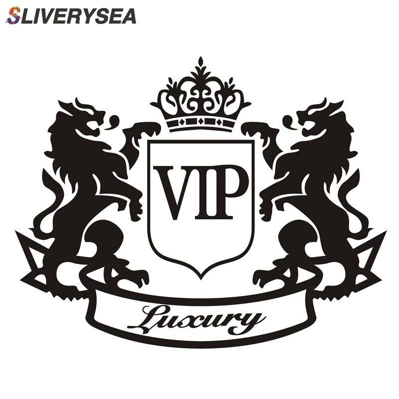 

SLIVERYSEA New Style Car Stickers VIP The Lion Reflective Vinyl Car Styling for Truck Decor Car Body Car Accessories #B1328