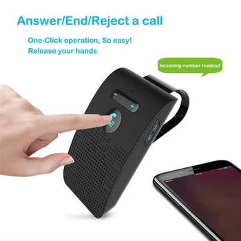 

Car Bluetooth Receiver Handsfree Bluetooth Sun Visor Multipoint Speakerphone 4.1 edr wireless Stereo Handsfree Bluetooth Car Kit
