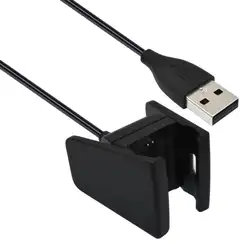 Замена USB Зарядное устройство зарядный кабель Колыбели док-адаптер для fitbit заряд 2 Пульса + Фитнес браслет, черный