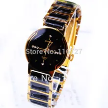 Luxury Brand Longbo Ceramic Water Resistant Women Wrist Watch Free Shipping Quality Women Steel Ceramic Rhinestone